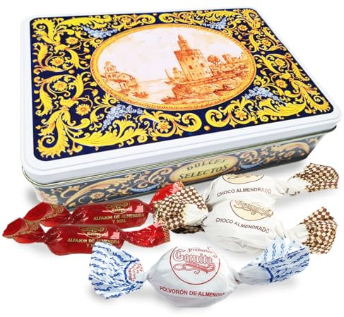 GAMITO Mantecados y Polvorones de Estepa. Lata de Lujo Torre del Oro 550g