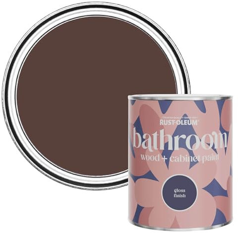 Rust-Oleum Red Moisture Resistant Bathroom Wood & Cabinet Paint In Gloss Finish - Valentina 750ml