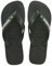 Havaianas Brasil Logo, Chanclas Unisex adulto, Verde Oliva, 45/46 EU