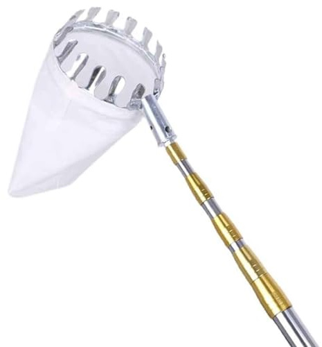 Obstpflücker Mit Teleskopstiel Kirschen Picking Tools Apfelpflücker 2M/4M/6M Erntehelfer Obstsammler Pflaumenpflücker Für Früchte Von Hochgelegenen Orten Pflücken (Size : 2m(6.6ft))