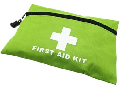 Jipemtra Red Emergency Bag First Aid Small Empty Travel Rescue Pouch Storage Medicine Pocket Bags for Car Home Office Kitchen Sport Ourdoors Bag Only (8x5.5 Light Green)