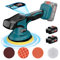 Yofuly Pulidora Coche Inalambrica para MMAKI-TA 18V 21V Batería, Pulidora Orbital Coche con 2 Baterías 3000mAh, 8 Velocidades Variables, 6000RPM para Pulir, Encerar y Eliminar Arañazos del Coche