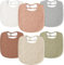 Susurration Lätzchen Baby Musselin Halstuch Baby Weiche Verstellbare Quadratische Sabberlätzchen 6 pack für Unisex Mädchen & Jungen (Kokosfasern)