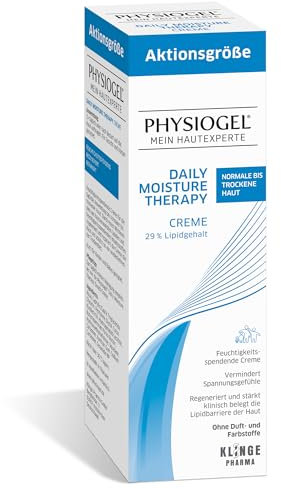PHYSIOGEL Daily Moisture Therapy Creme 200 ml - nährende Feuchtigkeitscreme für trockene Haut - regenerierende Hautcreme schützt vor wiederkehrender Trockenheit