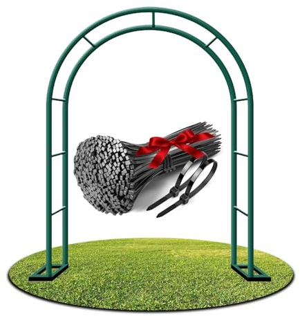 Rosenbogen Gartenbogen Rankhilfe Rosenhilfe Rosenbogen Aus Metall Stabil, Rankbogen Rankgitter Spalier Für Hochzeit, Garten, Balko(Green,W120 X H220cm)