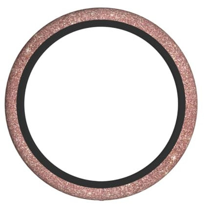Bedruckte Girly Glam Pink Rose Gold Folie und Glitzer, Lenkradbezug, universell passender 15-Zoll-Autoradschutz, rutschfest