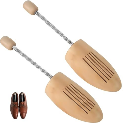 ClcIosis 2 Stück Schuhspanner Holz Schuhspanner Damen Schuhspanner Herren Sowohl für Damen als auch Herren Geeignet für die Meisten Schuhe