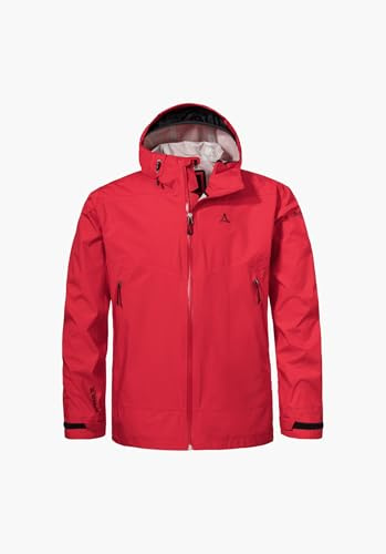 Schöffel Herren 2.5L 3D Jacket Vistdal M, nachhaltige Regenjacke aus pflanzenbasiertem ecodear Bio-Nylon, wasserdichte Outdoor Jacke, winddicht & atmungsaktiv dank Dermizax Membran
