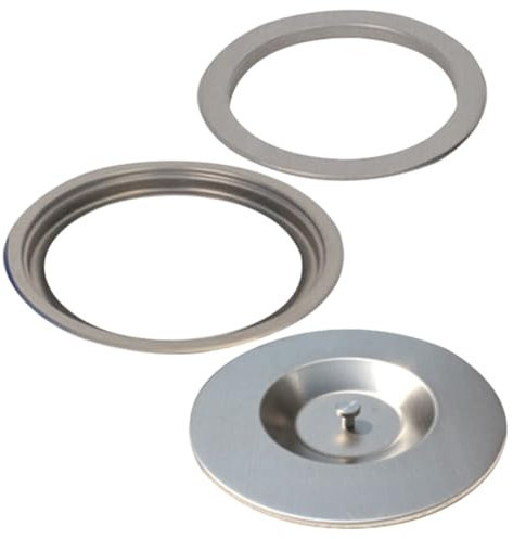 MOTHNUR Tapa Empotrada para Cubo Basura Inoxidable Diseño y Práctico para Encimeras Cocina Compatible con Contenedores Basura y Cubos Olores y Ahorra Espacio