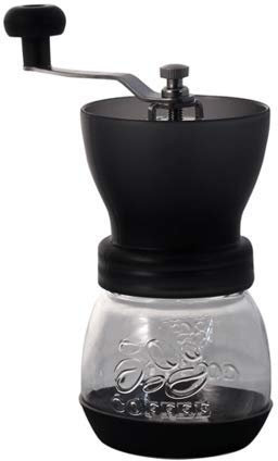 Cafe de Tiamo Coffee Hand Grinder Skerton Ceramic Burr Black (HG3939)
