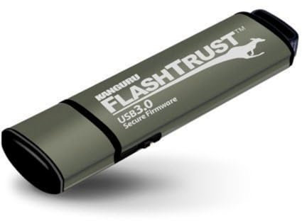 Kanguru Flash Trust USB-Stick (USB 3.0, 16 GB, Schwarz)