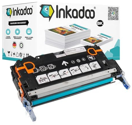 Inkadoo Toner f r HP Q6460A / 644A, Schwarz Kompatibel Color LaserJet cm 4700 Series Color LaserJet cm 4730 Series, ca. 12.000 Seiten Tonerkartusche, Tonerpatronen, Drucker Toner