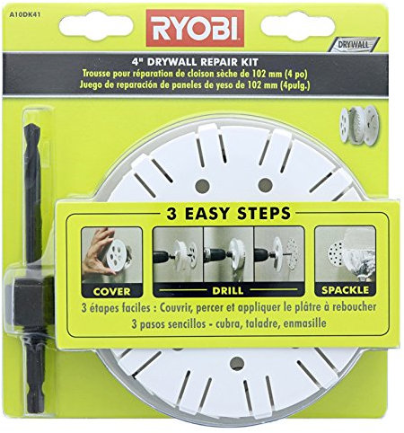 Ryobi A10DK41 Drywall Repair Kit with Hole Saw and Hex Shank Drill Bit