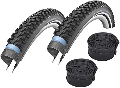 Marathon Plus MTB 2 x Schwalbe Decke + 2 Schläuche AV19 54-622 29 x 2,10