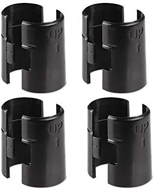 Clip di blocco per scaffali, confezione da 8 clip di ricambio per scaffalature (plastica, 25,4 mm)