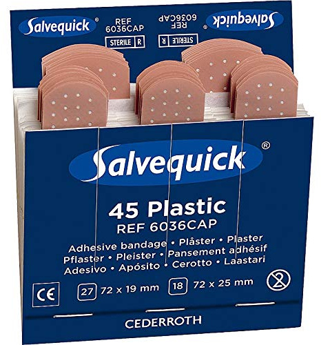 Cederroth/Salvequick 6 x Refills (270 Plasters) CD5