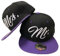JameStyle26 Mr. & Mrs. Snapback Set USA Cap Kappe Basecap Mütze Trucker Cappy Kult (Mr. Mrs. Set Lila)