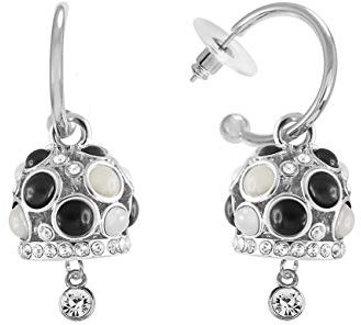 inSCINTILLE Orecchini Donna a Cerchietto con Campanella e Pietre Colorate