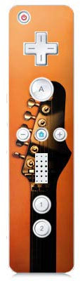 DeinDesign Skin kompatibel mit Nintendo Wii Controller Folie Sticker Musik Gitarre