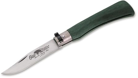 Old Bear Unisex – Erwachsene Full Color XL Green Taschenmesser, grün, 23 cm