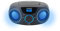 TV-Soundbar – Heimkino-Set – kabelloses Heimkino – Lautsprecher für Fernseher – Soundbar – kabellose Soundbar – Boombox LED Mehrfarbig kompatibel mit Bluetooth Hand-Set Bücher 12 Watt