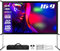 ESMART Professionnel MIMOBI Écran de Projection à Cadre Pliable 300 x 168 cm (135) 16:9 | Écran de Projection de projecteur de cinéma Maison écran de Cadre en Aluminium extérieur LCD LED