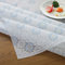 EurHouse Abwischbare Tischdecke PVC Wasserdicht 135x180cm weiße und Blaue Farbe Fleckschutz Outdoor Tischtuch Blume Landhausstil Esstisch Deko Rechteckige