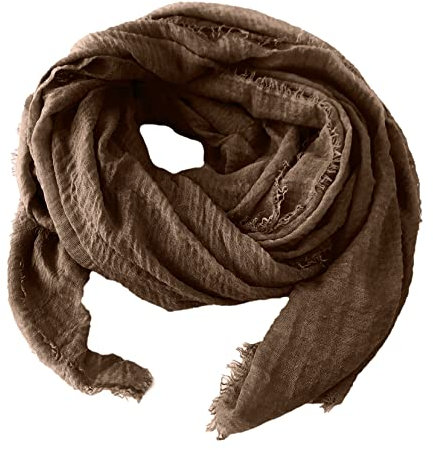 Niklarson Schal Tuch cappuccino 190x100cm Damen Poncho Stola Pareo Viskose T1657