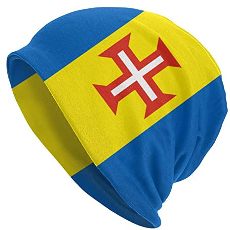 Flag of Madeira Beanie Mützen Skull Cap Erwachsene Strickmütze Weiche Balaclava Baggy Hat Outdoor für Herren Damen