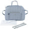 Pasito a pasito. Bolsa para Carrito de Bebé Together. Bolsa Organizadora, Práctica, Elegante y de Gran Tamaño. Bolso de Maternidad Fabricado en Polipiel. Color Azul/Gris