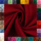 Swafing Heide Baumwollstoff Webware Uni Coupon (Burgundy, 1m) - 36