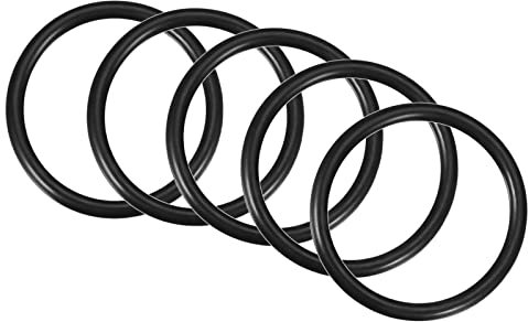 QUARKZMAN 5 Stücke Nitrilkautschuk Gummiringe Dichtring 70mm x 62mm x 4mm für Wasserhahn Klempner Reparatur Dichtung Verbindung, Schwarz