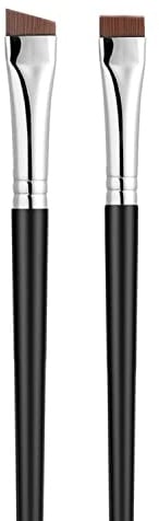 Jassins Pinceaux à eyeliner inclinés fins et ultra fins en gel de précision avec poils synthétiques