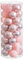 LOLAhome Set de 40 Bolas de Navidad combinadas de plástico Rosa de 6 cm