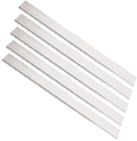 COYOUCO Barras Planas De Aluminio, 5 Piezas De 5 Mm De Espesor 500 Mm De Longitud Barra Plana Cuadrada De Aluminio, Placa Plana De Uso General 6061,10mm