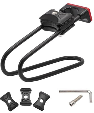 Swgaunc Fahrrad Sattelfeder Dämpfer, Sattelstütze Federvorrichtung mit Reflektor für MTB Mountainbike, Rennrad, faltbares Fahrrad Einstellbar Fahrradteile
