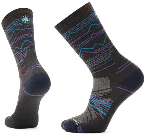 Smartwool Herren-Socken mit Hike Light Mountain Range-Muster, Kastanie, Large