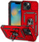 Hitaoyou iPhone 15 Case with Camera Cover & Kickstand, Military Grade Shockproof Heavy Duty Protective Case for iPhone 15