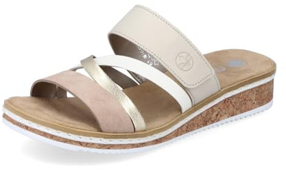 Rieker Damen Pantoletten V3652, Frauen Slipper
