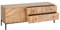 TV-Rack HWC-L95, TV-Board Fernsehtisch Lowboard TV-Schrank Kommode, Massiv-Holz Mango 56x145x43cm MVG, Natur