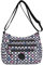 FAVORTALK Umhängetasche für Damen, leicht, wasserdicht, Nylon, Kuriertasche, tragbare Umhängetasche für Damen, multifunktional, Crossbody-Tasche für Einkaufen, Reisen, Dreifarbiger Block, 26 X 19 X 9