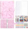 homicozy Classeur Budget A5, 90 Pages Budget Planner avec PVC Enveloppe Budget, 6 Autocollants, Rose Marbre PU Cuir Carnet Budget, Planifier pour Maison,Voyages,Bureau,Finances Personnelles