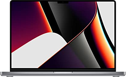 2021 Apple MacBook Pro mit Apple M1 Pro Chip (14-zoll, 16GB RAM, 2TB SSD Kapazität) (QWERTZ German) Space Grau (Generalüberholt)