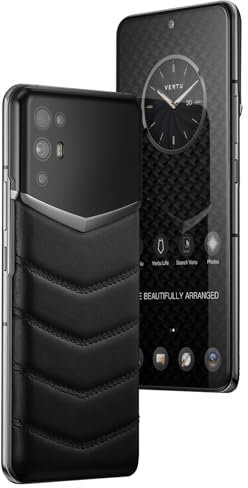 Vertu iVERTU Téléphone débloqué 5G en cuir de vachette - Téléphone débloqué - Crypté sécurisé - Appareil photo 64 MP - 12 + 512 G - 120 Hz FHD+ (1080 x 2400) - Écran OLED - Double SIM - Charge rapide