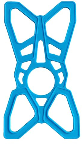 Handy-Halterungsgurt, Ersatz-Gummi-Silikonbänder für Handyhalterung, Griffgummi, Sicherheitsbänder für und Motorrad, blau, Refer to description