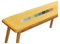 Stuhlkissen Mit Bändern, Sitzkissen Gartenstuhl Outdoor, Bankkissen, Gartenbank Kissen Bankauflage, Sitzauflage Bank Rutschfeste Sitzpolster Bank Für Indoor Fenster Terrasse e3(Yellow,140x35 cm 55x14