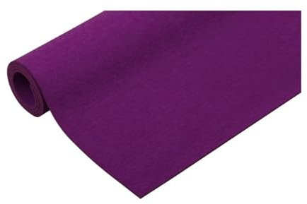 Tessuto in feltro, colori assortiti, spessore 1 mm, morbido, per bambole fai da te, patchwork in tessuto non tessuto, viola scuro, 0,5 m, larghezza 1,05 m