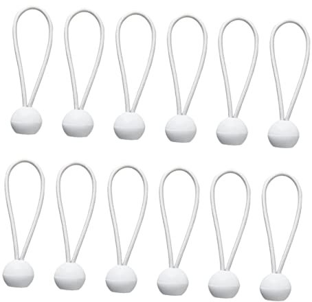 Parliky 50stücke Bungee Cord Mit Weiß Elastische Schnüre Für Zelt Plane Und Outdoor-aktivitäten Robust Und Langlebig Für Befestigungen Und Fixierungen