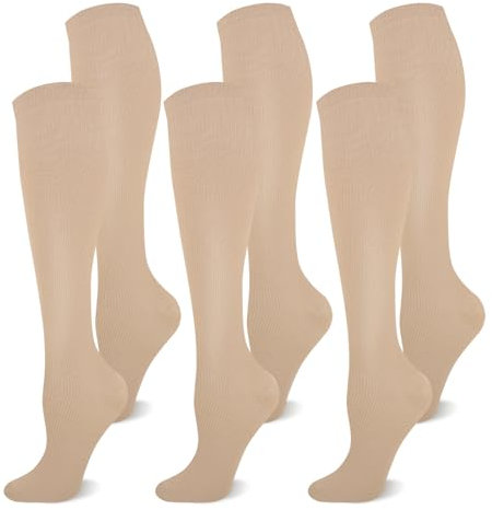 CAMPSNAIL Kompressionsstrümpfe Damen und Herren Stützstrümpfe Kompressionssocken für Flug Sport Reisen Laufen