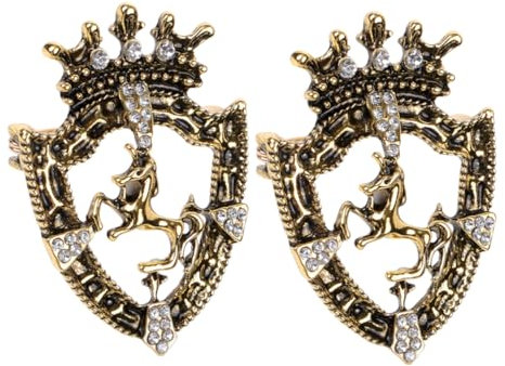 Kronen Brosche Herren 2 StüCk Anstecknadel Zinklegierung Mit Strass Vintage Design FüR Anzug Hochzeit Business Abendveranstaltung
